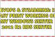 Is Easy Print working on my Windows Server 2012 R2